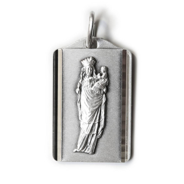 Medalla de Nuestra Señor del Pilar rectangular