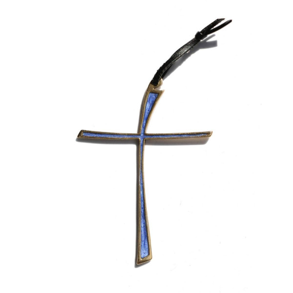 Cruz fina - Crucifijo de bronce